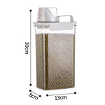 Cereal Dispenser Easy Flow Storage Jar Plastic Grocery Container