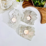 Crystal Quartz Cluster Candle Holder (RK2-28)