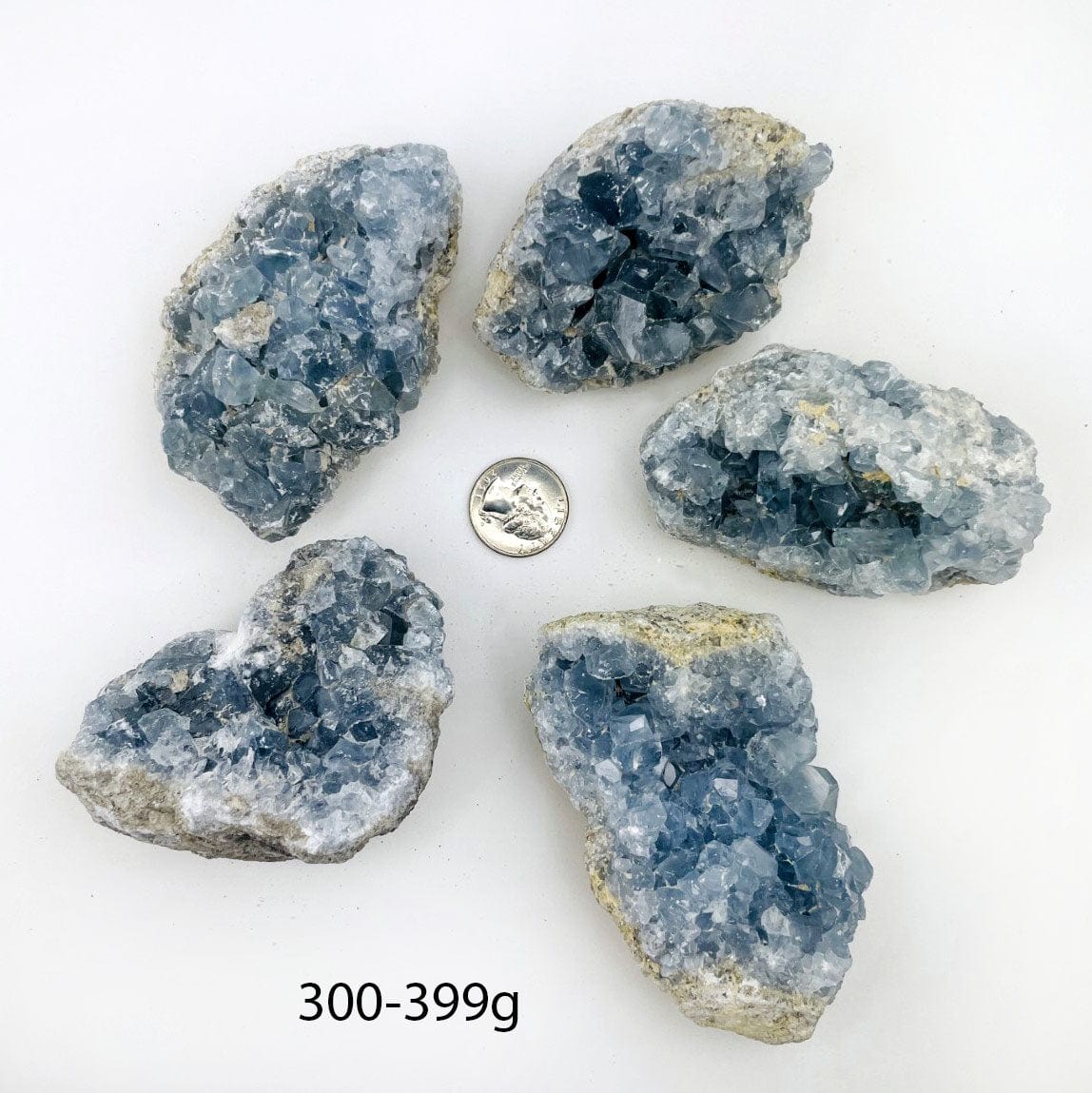 Raw Freeform Blue Celestite Crystals