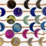 Agate Moon Phase Horizontal Wall Hangings