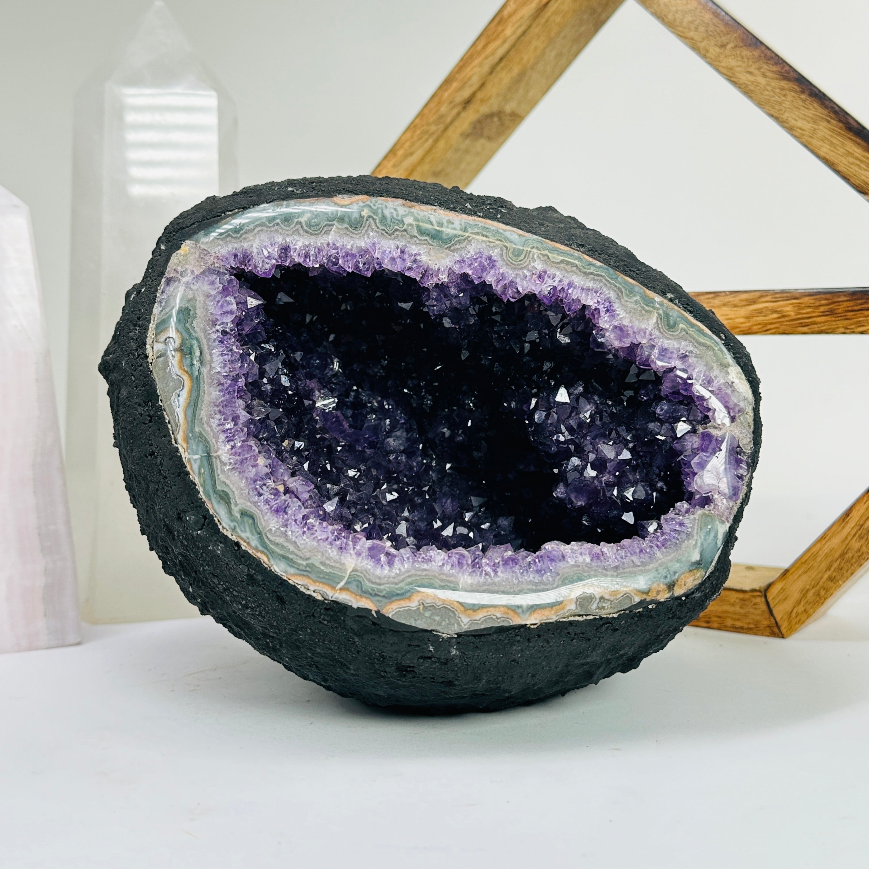 Amethyst Crystal Geode Ball One-of-a-Kind