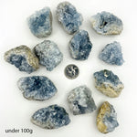 Raw Freeform Blue Celestite Crystals