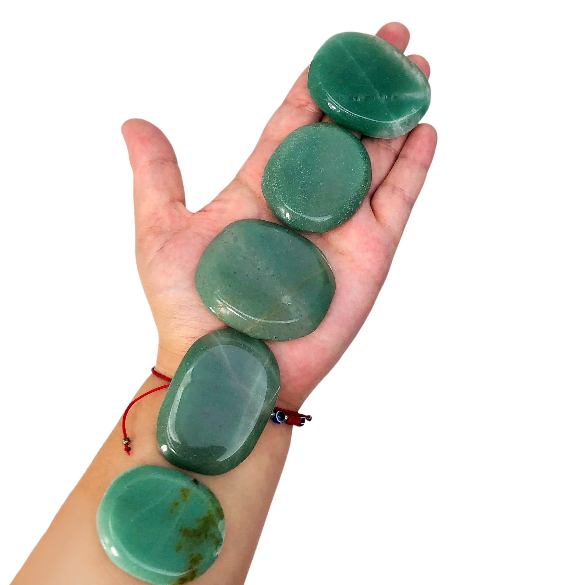 Aventurine Palm Stones (RK14B4)