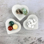 Selenite Heart Bowl - Charging Station