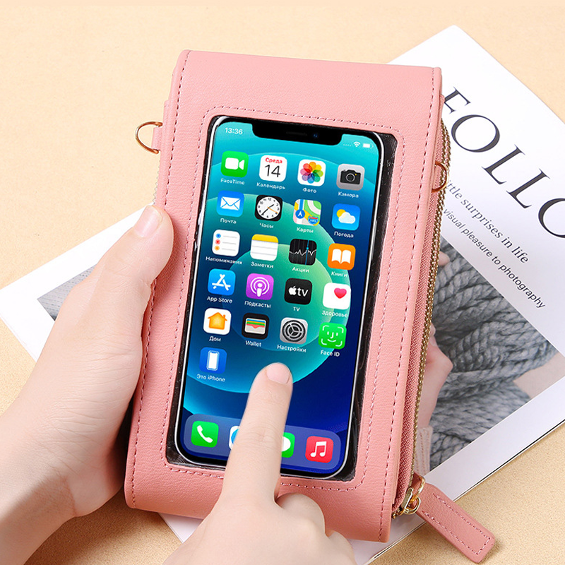 Large Capacity Elegant Crossbody Touch Screen Phone Bag