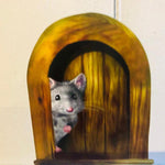 Realistic 3D Mouse Hole Wall Stickers