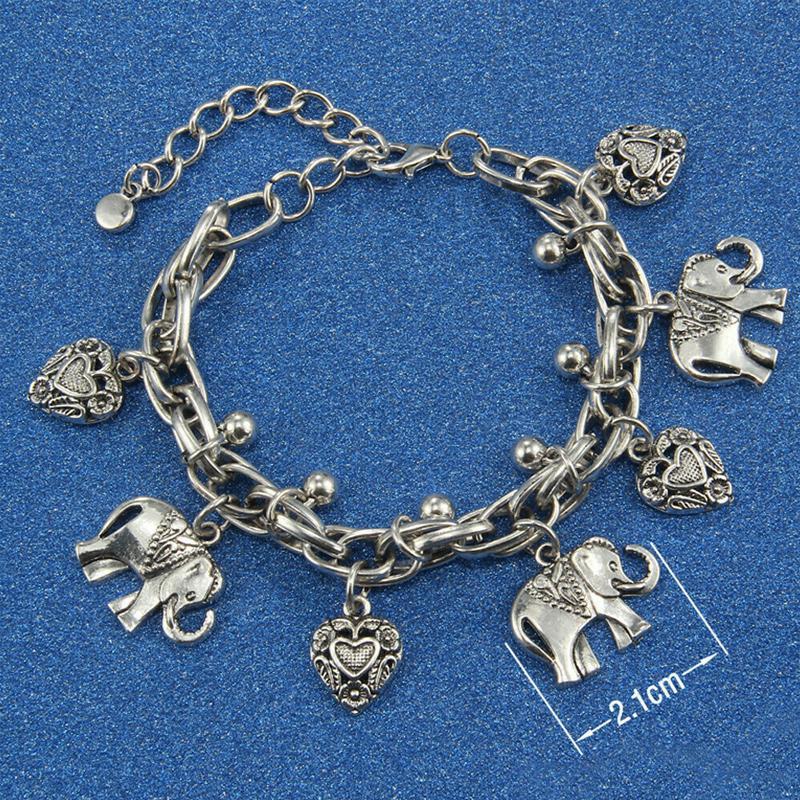 Handmade-Vintage Elephant Anklet Bracelet