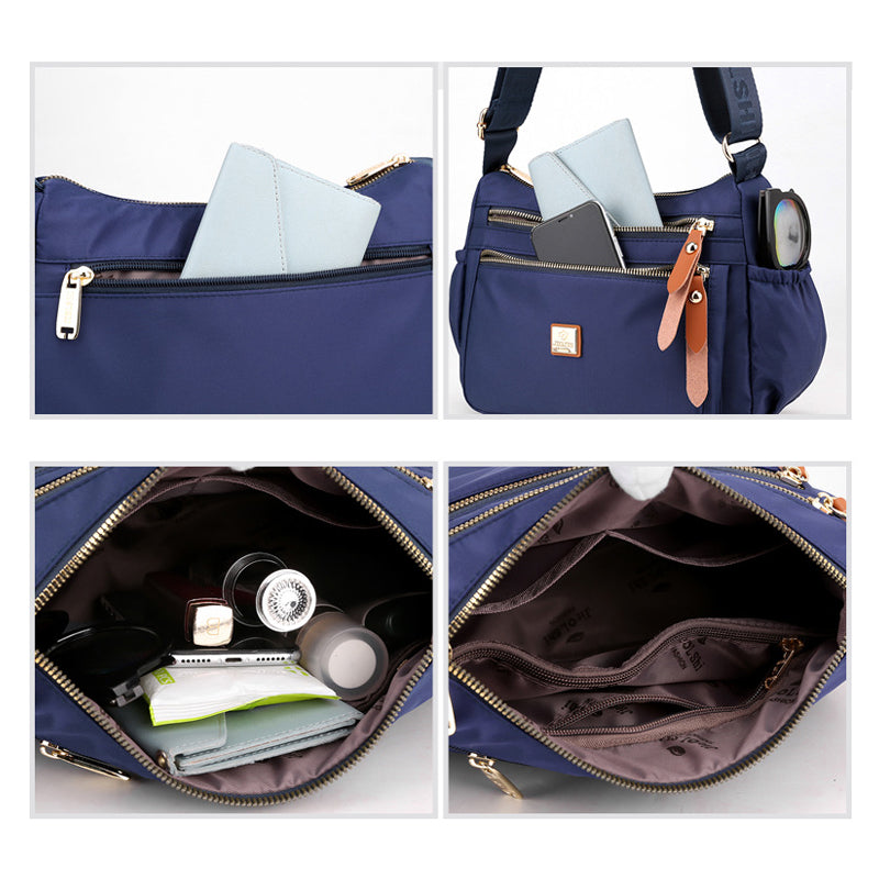 Multi-compartment shoulder bag