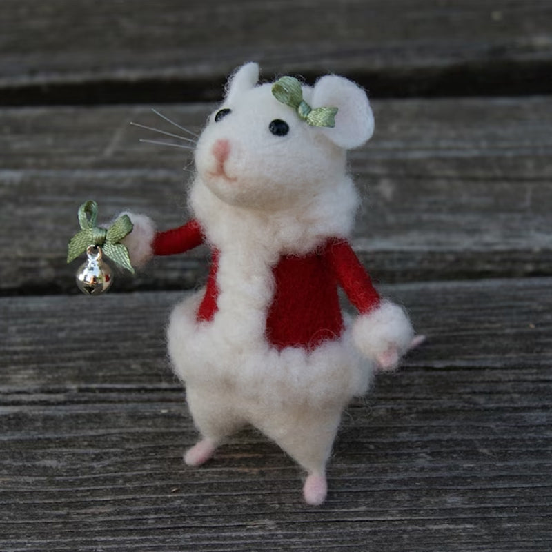 Cute Felt Mouse Ornament