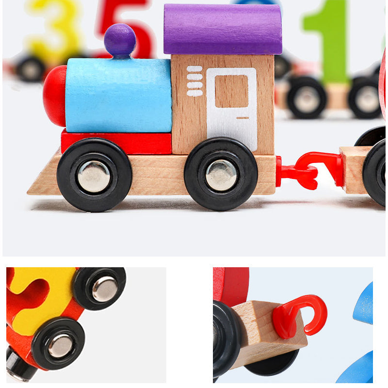 Wooden Digital Train Toy