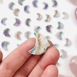 Amethyst Moon Crescent - 20mm Small - Drilled(RK23B12)