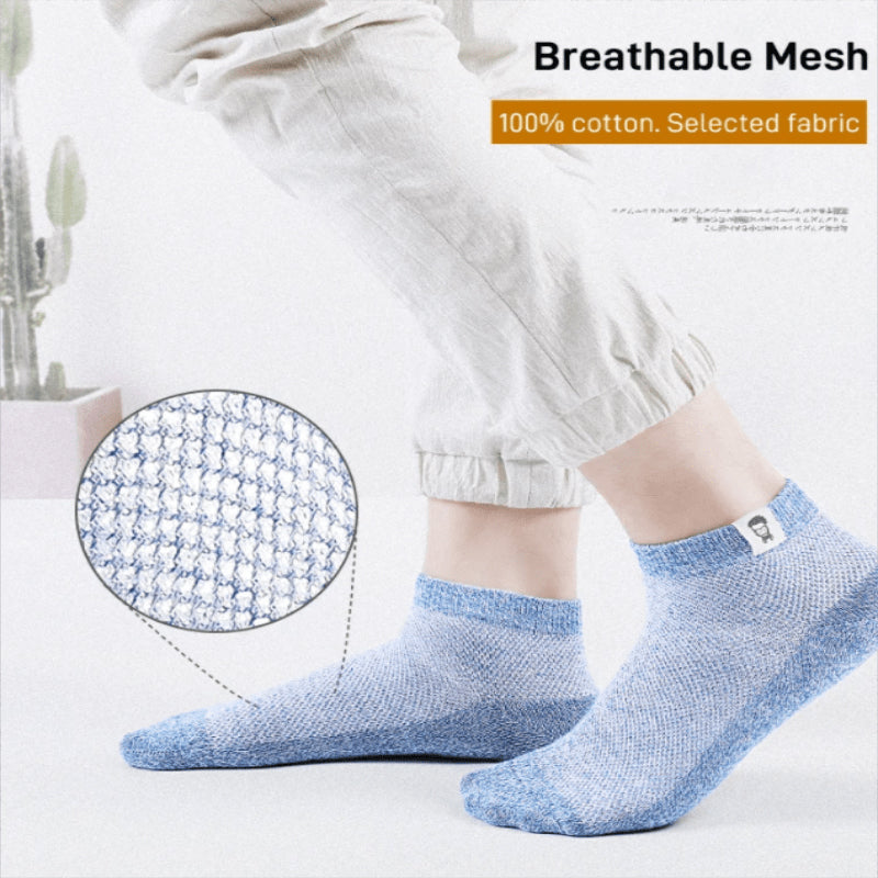 Breathable Antibacterial Deodorant Socks for Men（5 pairs）