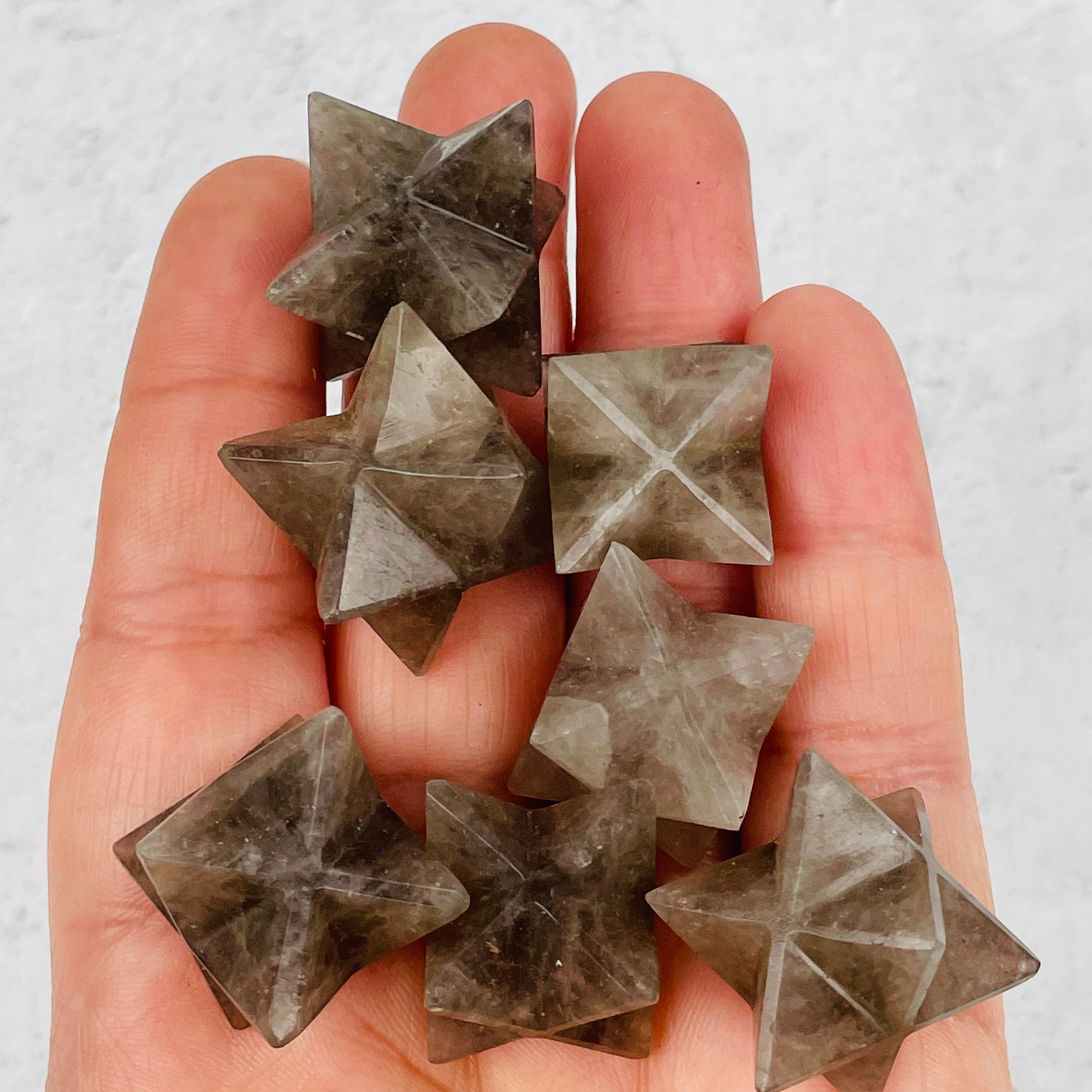 check stock Smoky Quartz Merkaba Star- Merkabah - Metaphysical - Meditation