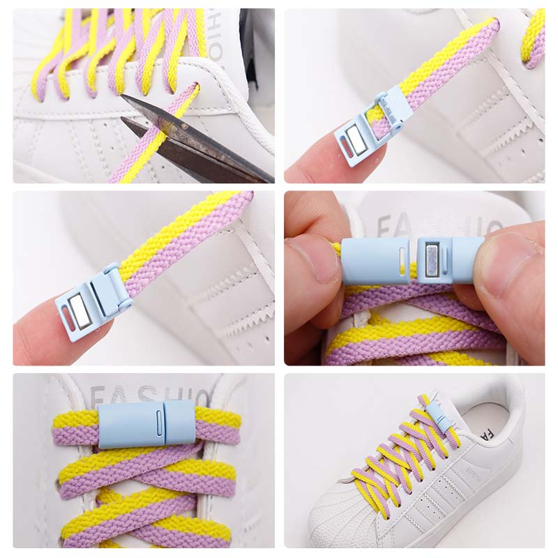 Magnetic Lazy Shoelace Metal Buckle