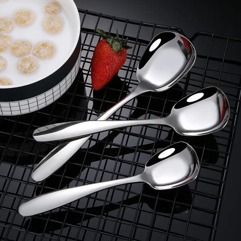 Square Head Stainless Steel Spoons