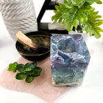 Fluorite Crystal Candle Holder - AA Grade