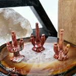 Soapstone Cactus Crystal Carving from Peru - You Choose Color