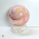 Angel Aura Rose Quartz Large Crystal Sphere - You Choose