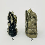 Pyrite Elephant Ganesha Carving - You Choose -