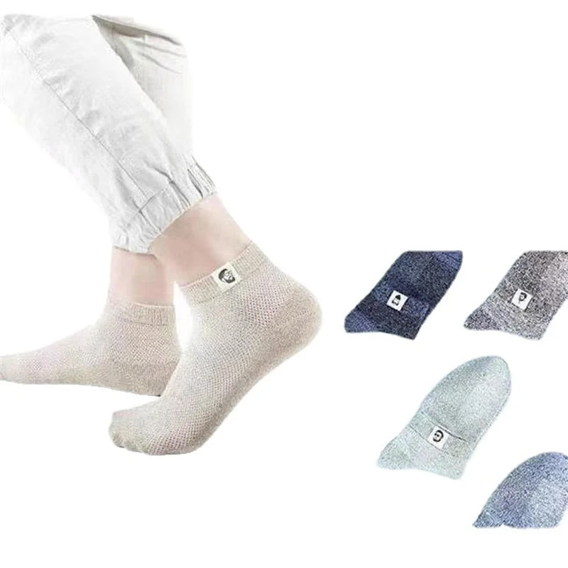 Breathable Antibacterial Deodorant Socks for Men（5 pairs）