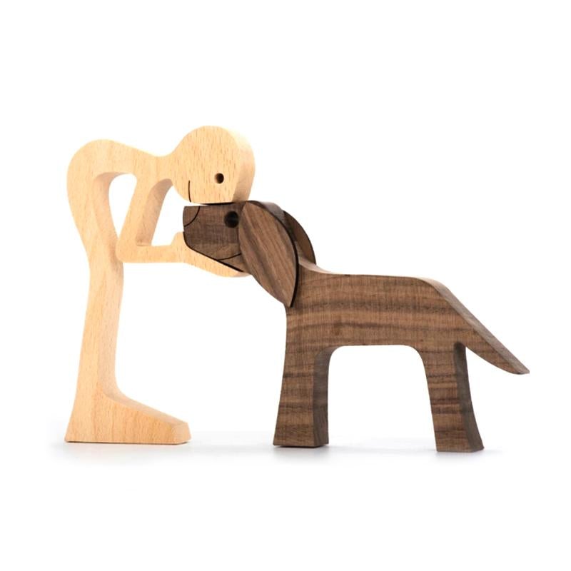 Pet Lover - Wood Sculpture Table Ornaments