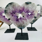 Amethyst Crystal Heart on Stand Mother's Day Gift Idea