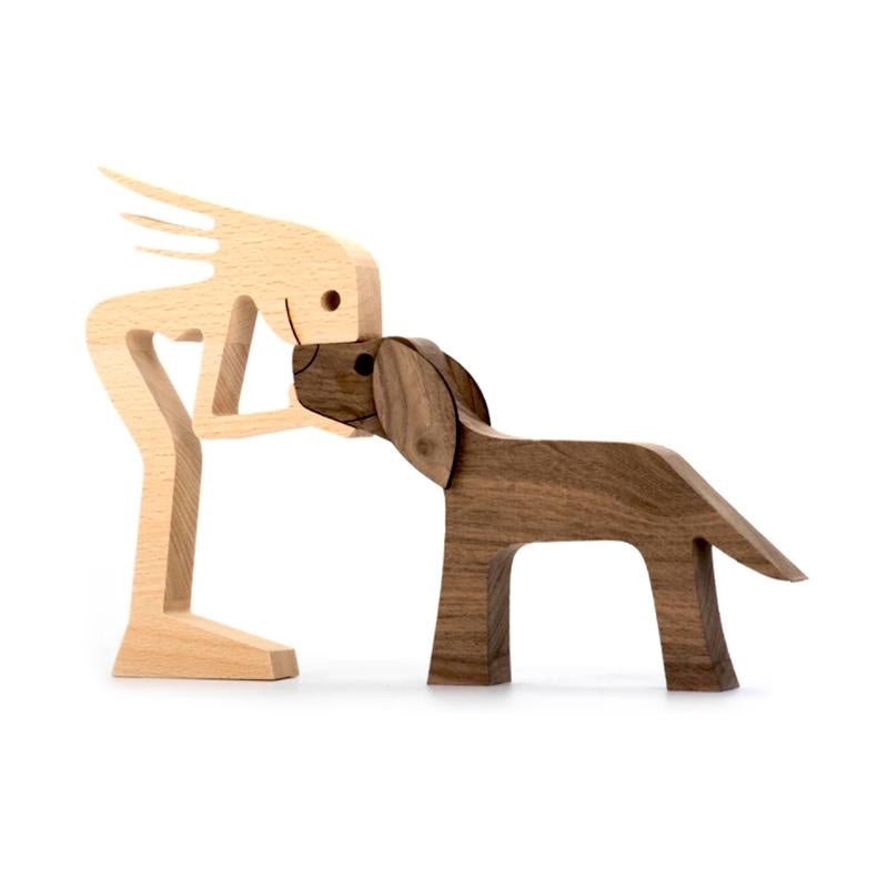 Pet Lover - Wood Sculpture Table Ornaments