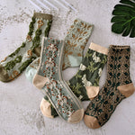 Women's Floral Cotton Socks