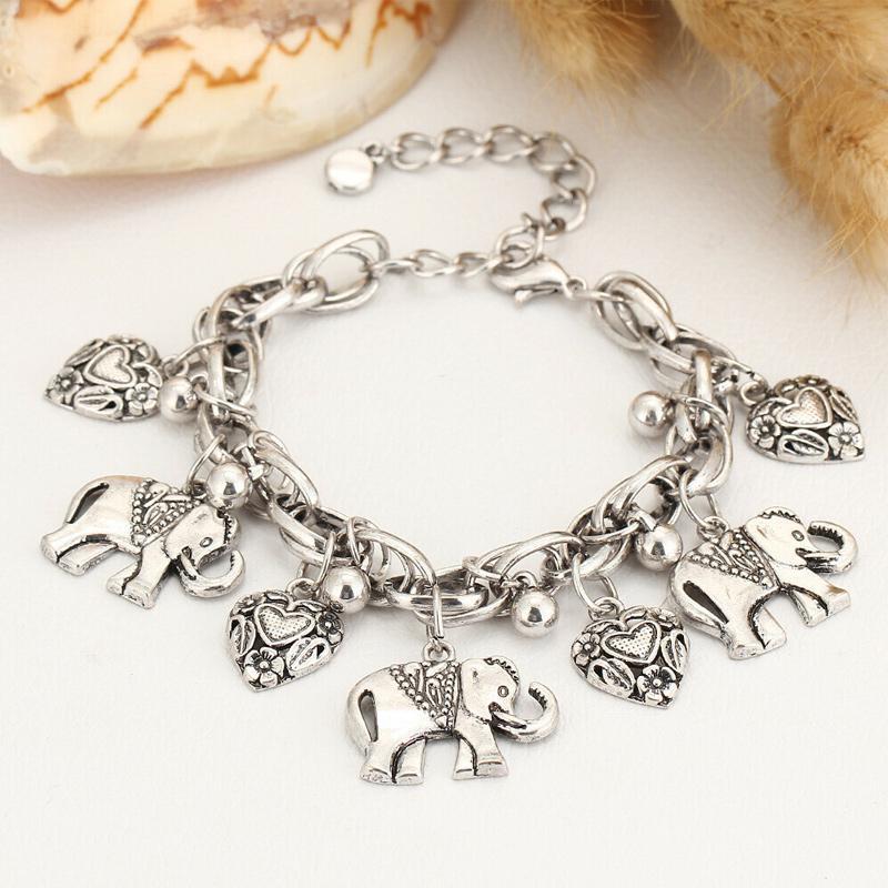 Handmade-Vintage Elephant Anklet Bracelet