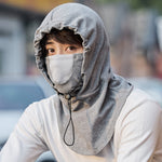 Hooded Face Mask with Neck Warmer for Cycling