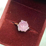 Fluorite Rose Rings