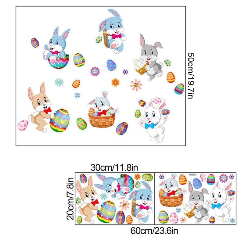 Bunny Egg Wall Sticker（2 pcs）