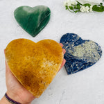 Large Gemstone Heart Slice - You Choose Stone