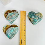 Amazonite Polished Crystal Heart YOU CHOOSE