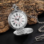 To My Son Quartz Pocket Chain Watch