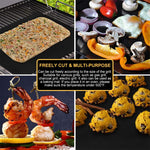 Non-Stick BBQ Grill Matswith cutting box