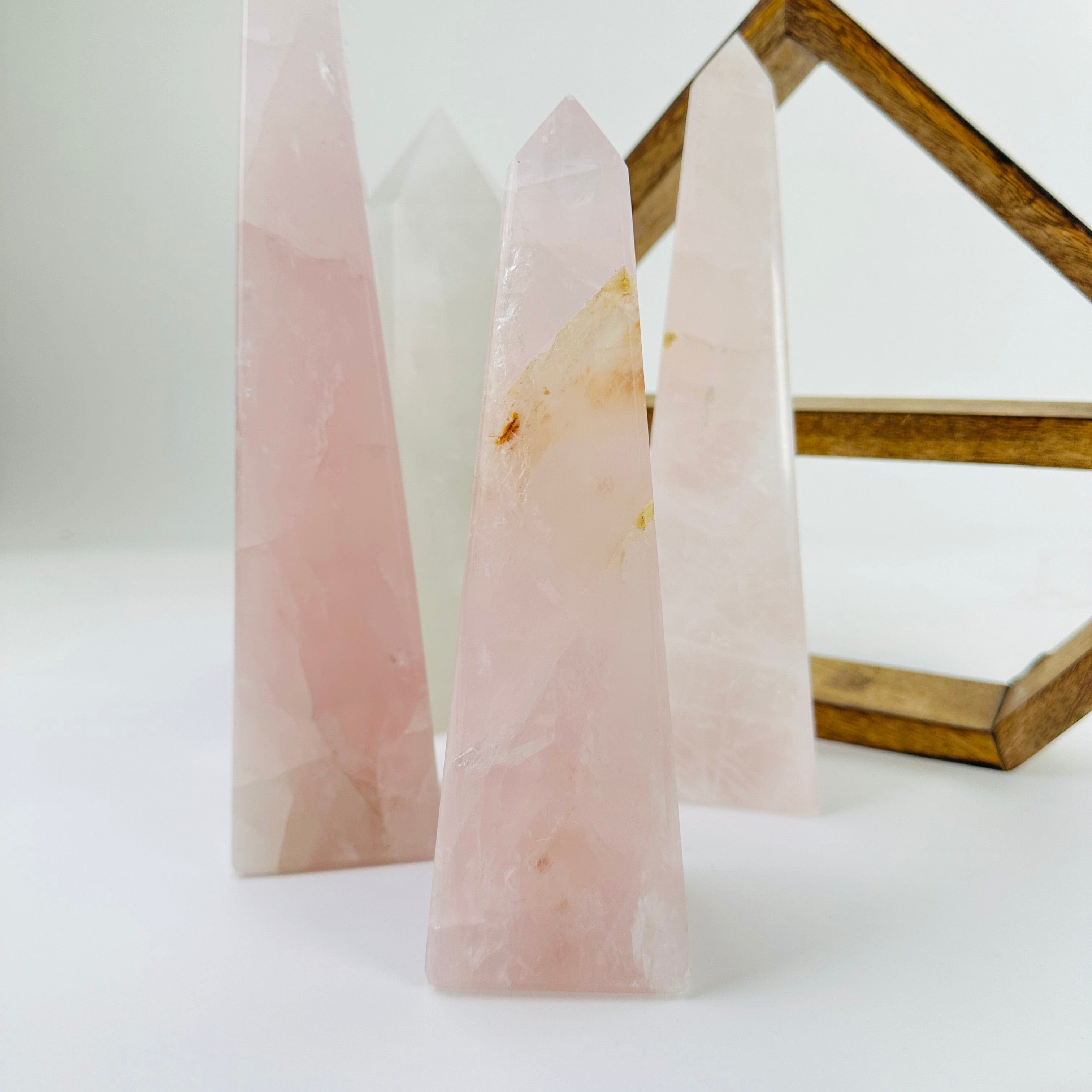 Large Rose Quartz Polished Crystal Obelisk YOU CHOOSE