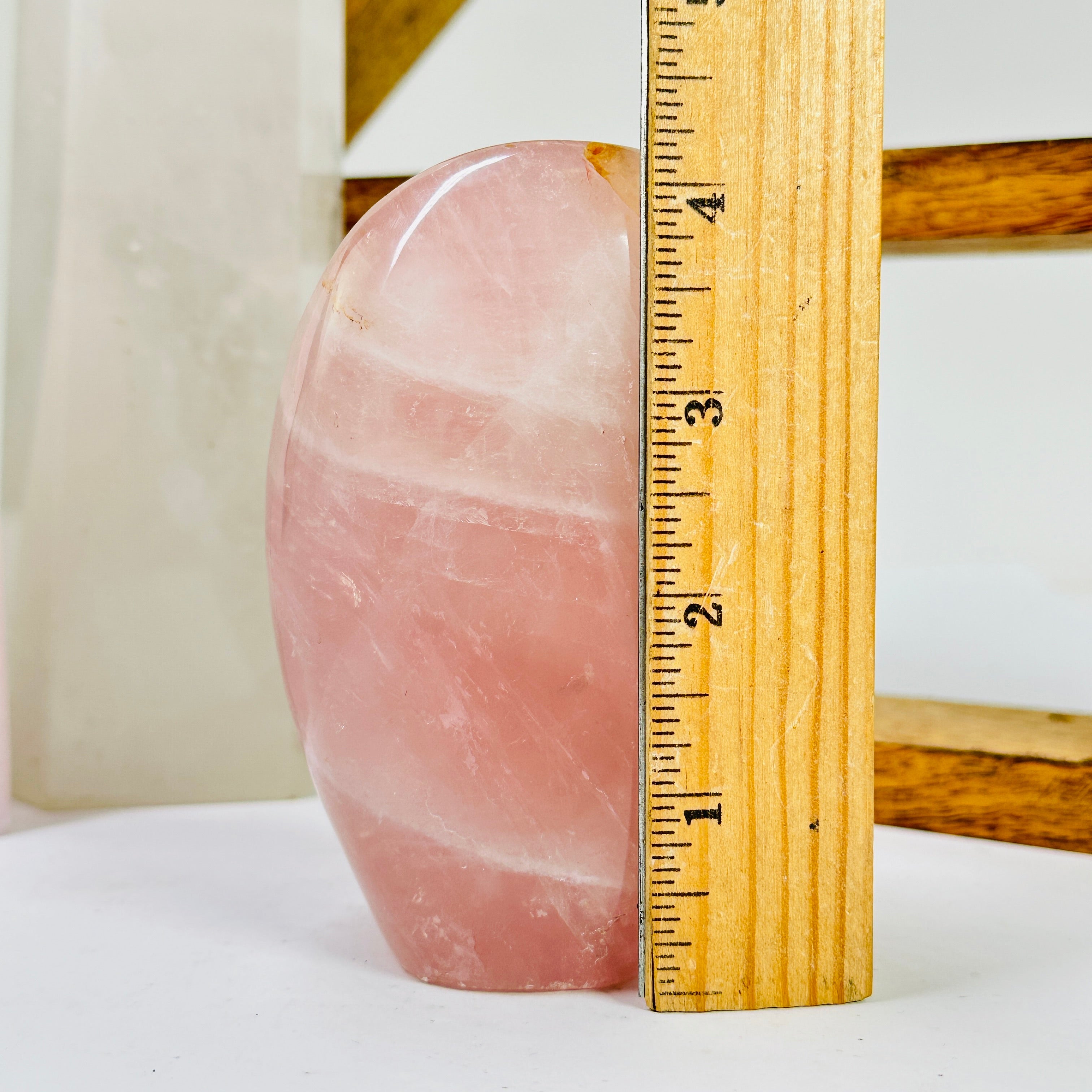 Rose Quartz Crystal Cut Base One-of-a-Kind