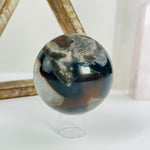 Amethyst Agate Crystal Sphere OOAK