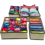 Foldable Closet Underwear Organizer(4 pics/1 Set)