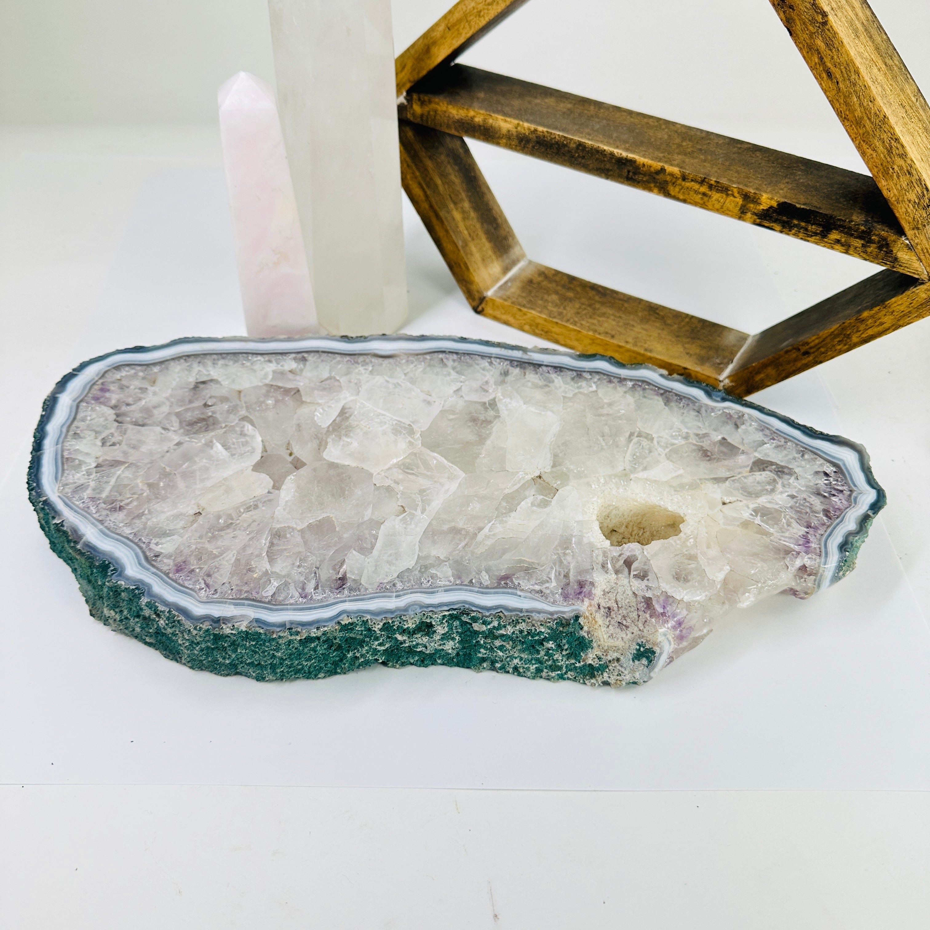 Amethyst Crystal Platter OOAK