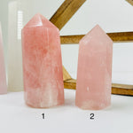 Rose Quartz Polished Crystal Points YOU CHOOSE