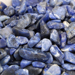 Blue Sodalite Tumbled Small Gemstones - 1 lb Bag Polished Stones