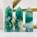 Feather Fluorite Crystal Polished Obelisk Tower AS IS YOU CHOOSE