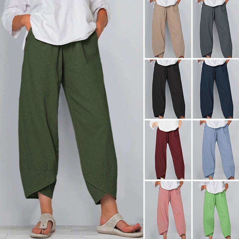 Cotton and Linen Casual Pants