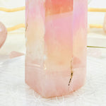 Angel Aura Rose Quartz Crystal with Natural Inclusions