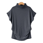 Half Turtleneck Doll Sleeve T-Shirt