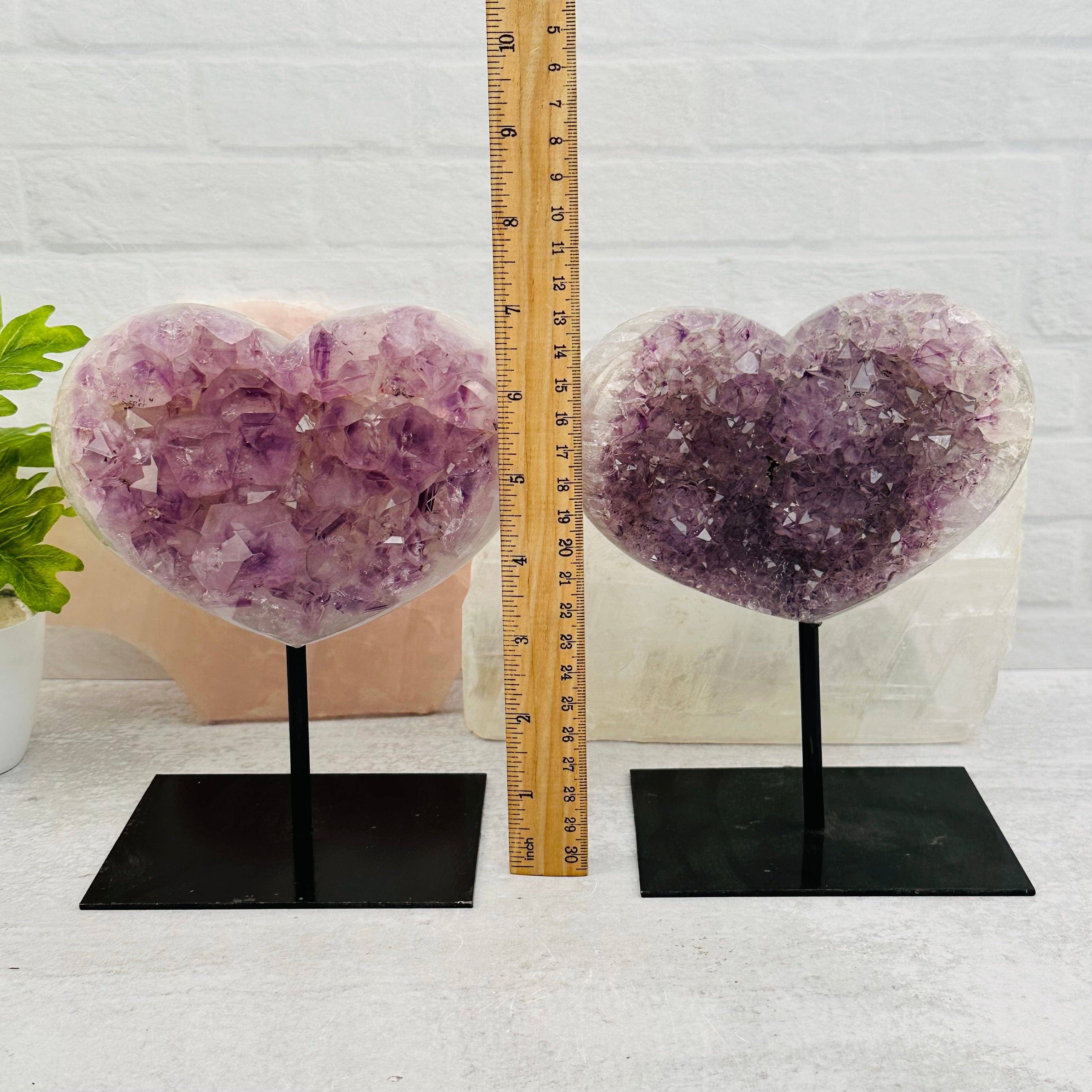 Amethyst Crystal Heart on Stand - Mother's Day Gift Idea - You Choose