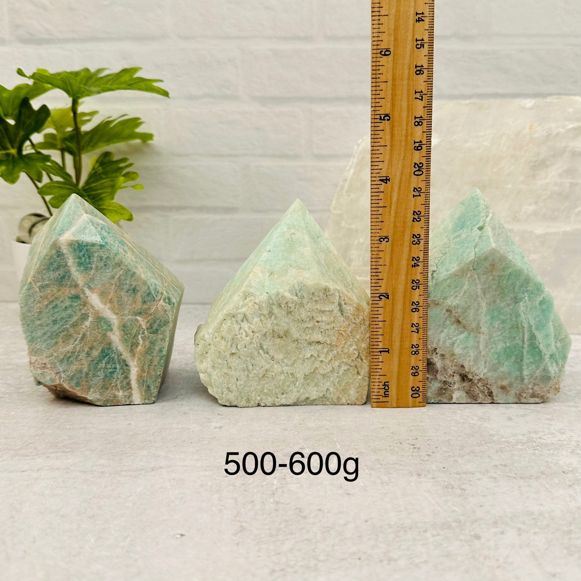 Amazonite Semi Polished Point - By Weight