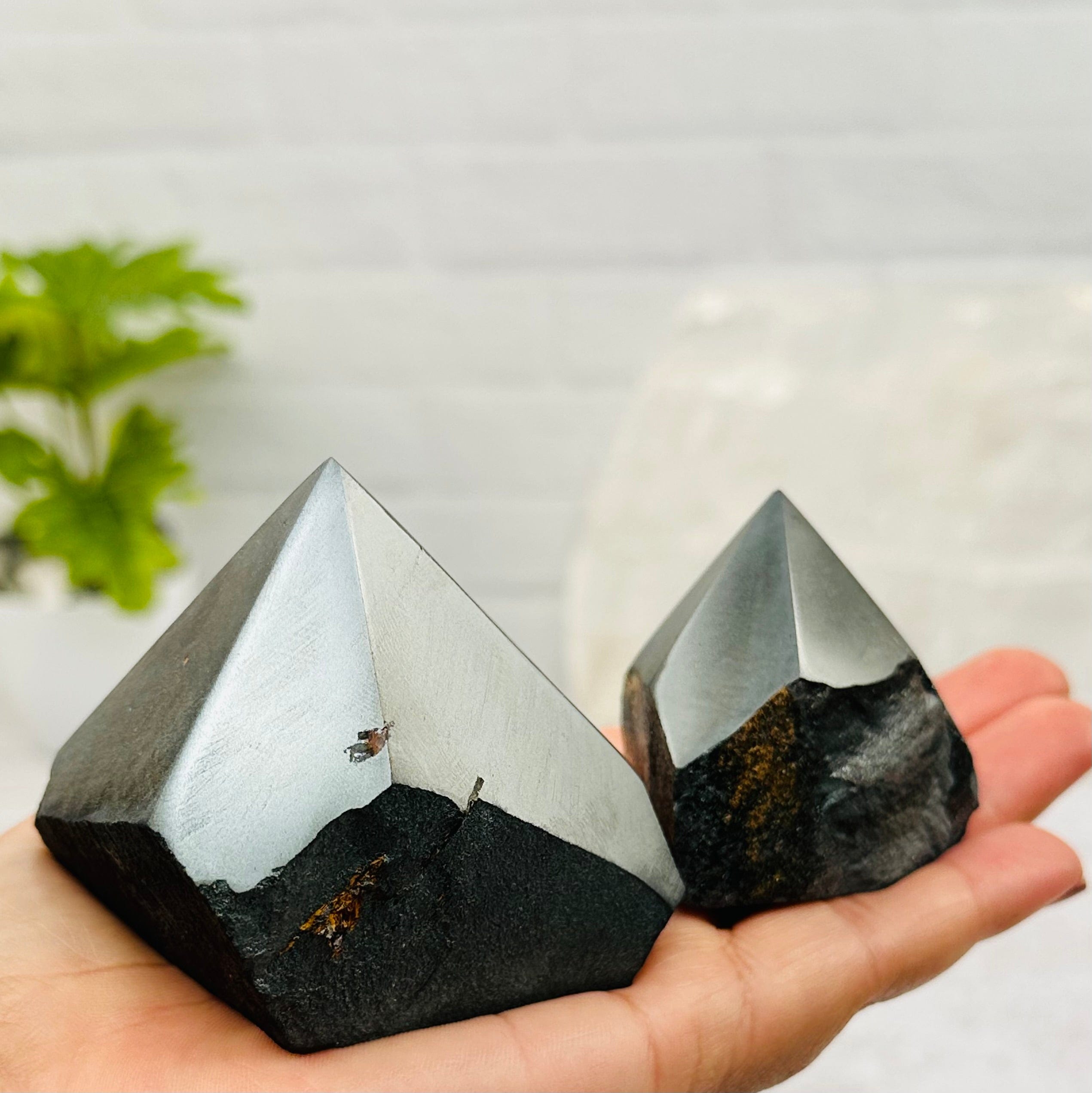 Hematite Semi-Polished Crystal Points - By Weight